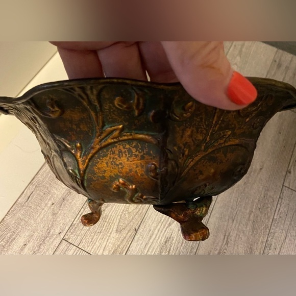 3 Vintage Copper small planters - Picture 1 of 5